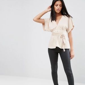 NWT ASOS Kimono blouse w/ tie